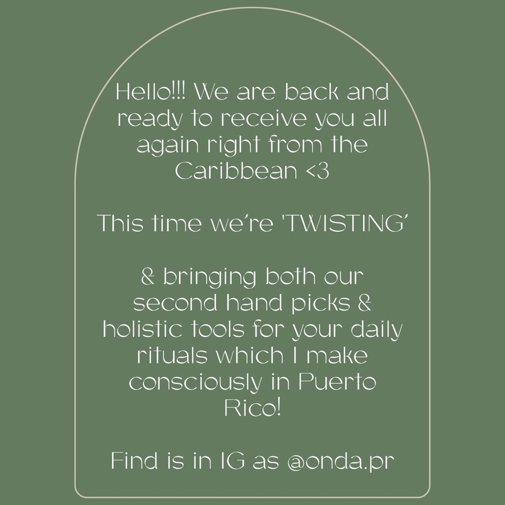 WE ARE BACK! ✨ now twisting both into second hand and conscious wellness tools